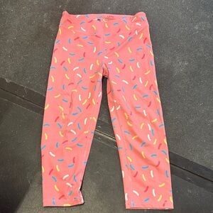 Feed Me Fight Me Sprinkle Capris - Pink, Blue, Yellow